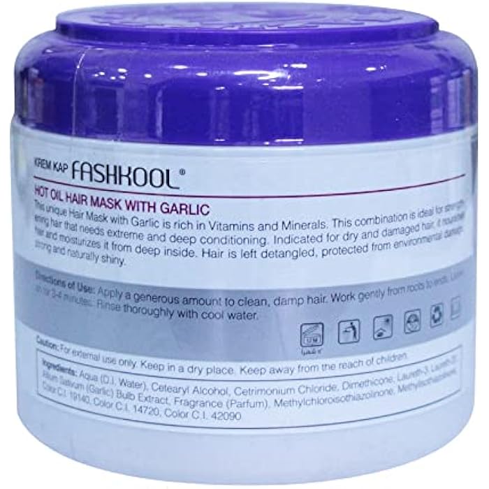 Fash Kool Fashkool garlic extract hot oil hair mask 500 ml, 3030254 - Image 2